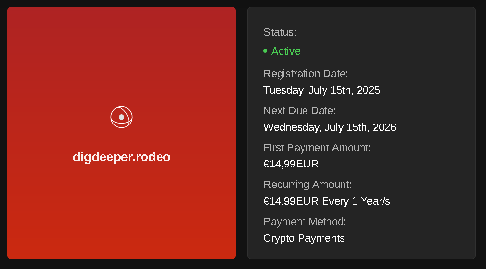 Showing mynymbox lying about the price of my domain