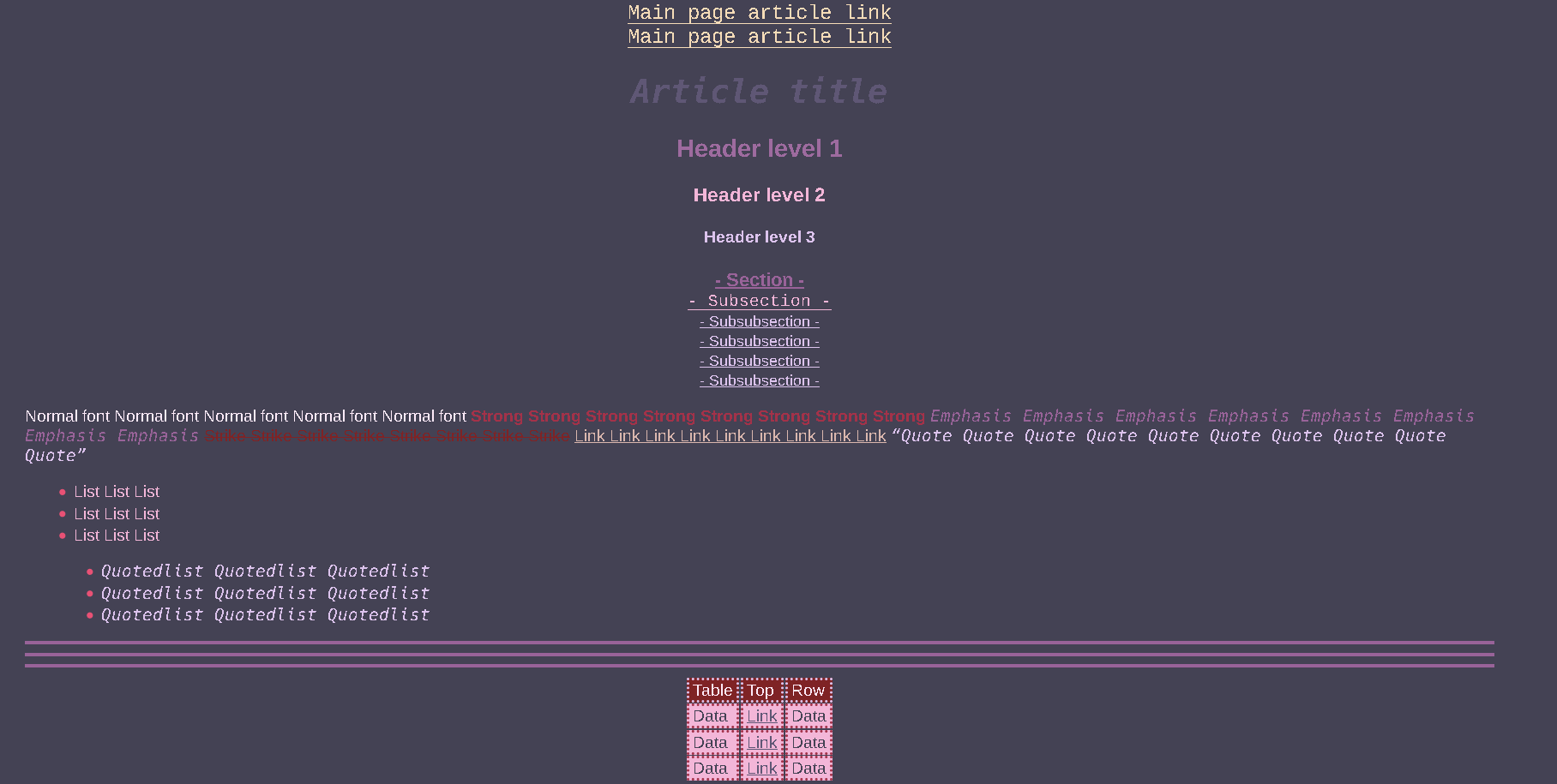 Ame theme screenshot